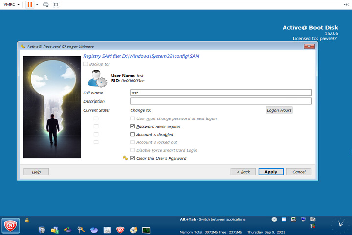 Active Password Changer Ultimate Captura 2
