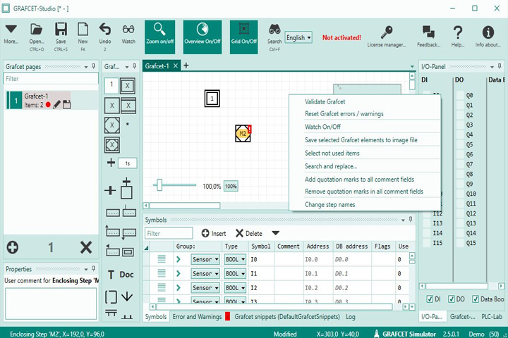 GrafCet Studio Pro 2.5.0.5 Captura 2