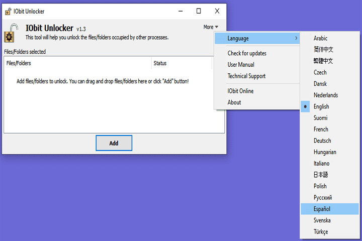 IObit Unlocker captura