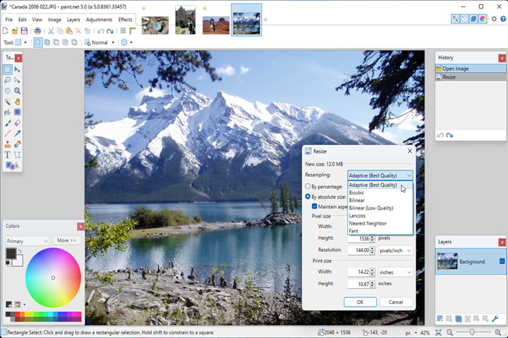 Paint NET 5.0.11 Captura 2