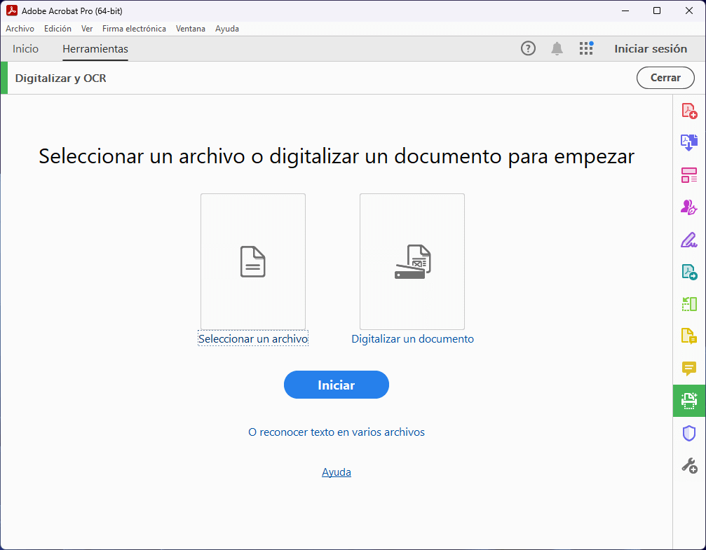 Captura Adobe Acrobat Pro DC 3