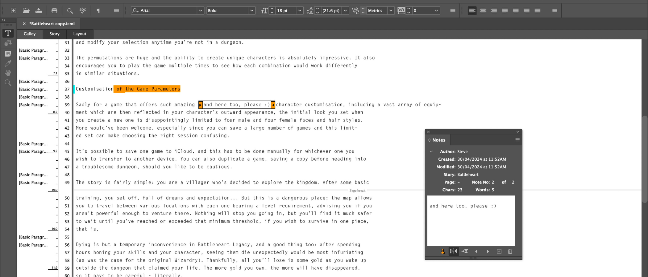 Captura Adobe InCopy 4