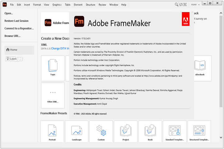 Captura Adobe FrameMaker 1