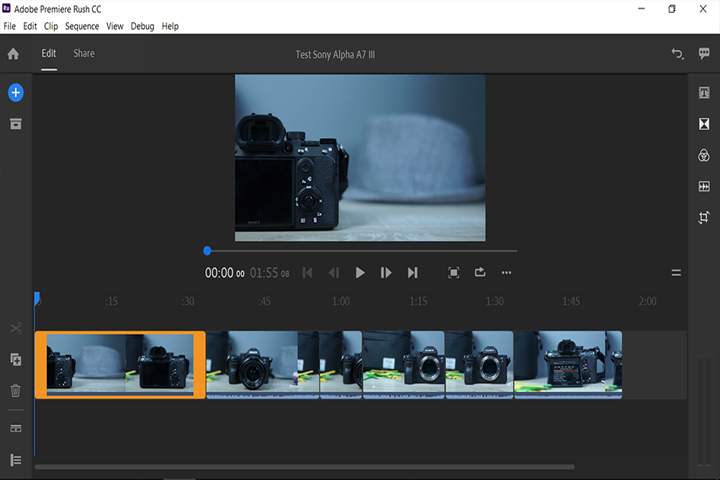 Captura Adobe Premiere Rush 1