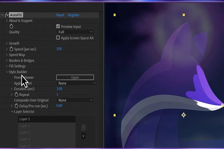 Aescripts AutoFill v2.0.0 Captura