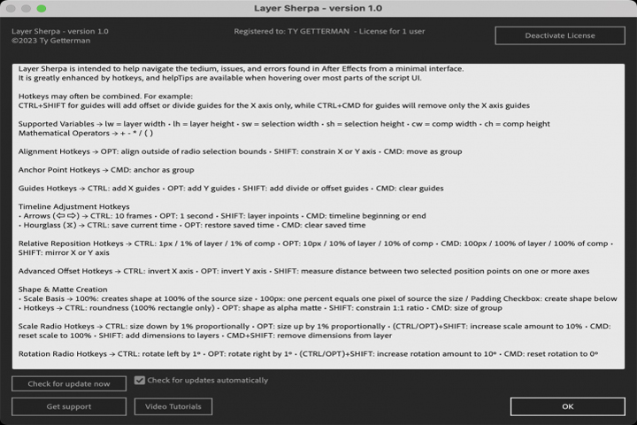 Aescripts Layer Sherpa 1.0 for After Effects Captura
