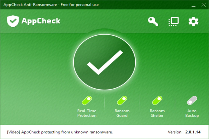 AppCheck Anti Ransomware 3.1.34.2 Captura