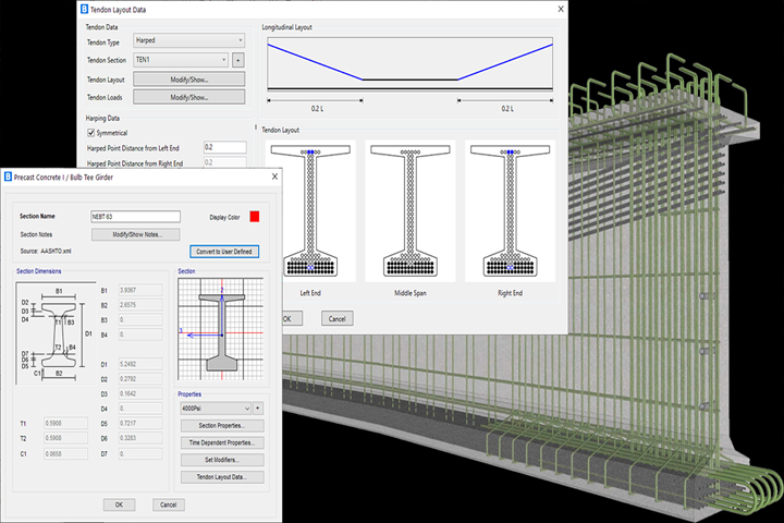 CSI Bridge 24.2.0 Build 2164 screen