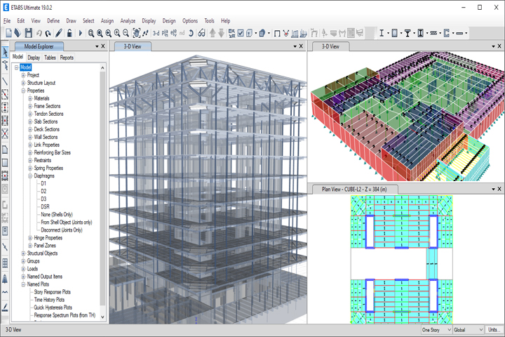 CSI ETABS Ultimate 21.1.0 Build 3261 Captura