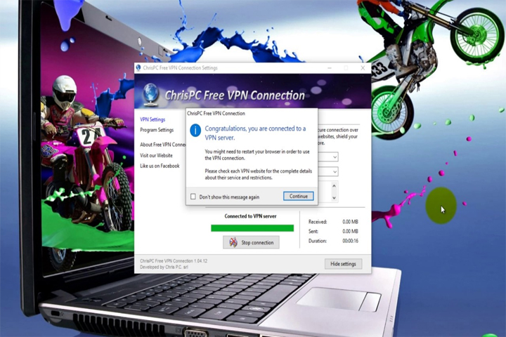 ChrisPC Free VPN Connection 4.10.26 Captura