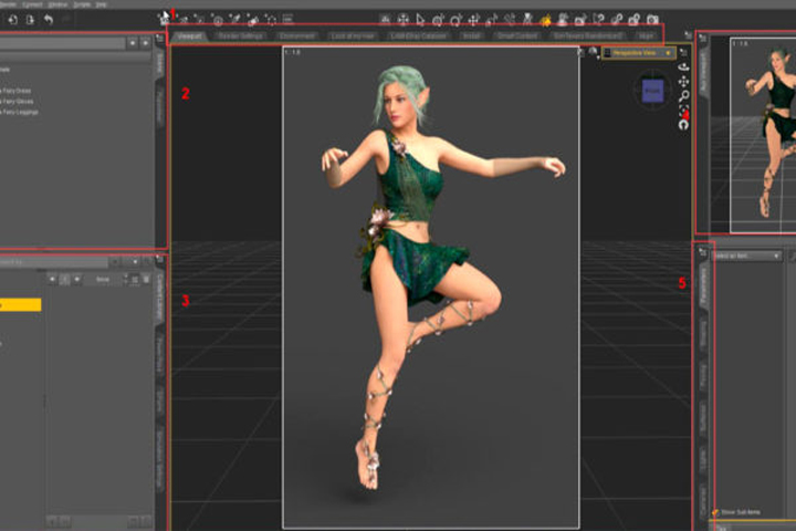 DAZ Studio Professional 4.22.0.1 Screen