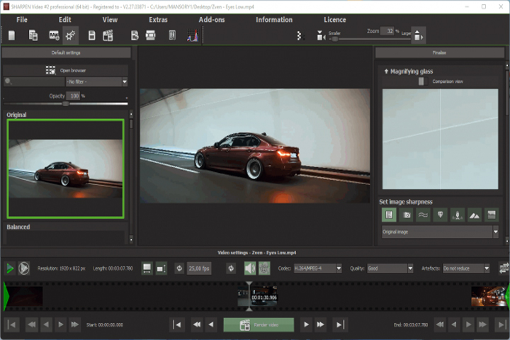Franzis SHARPEN Video 2 Professional 2.27.03871 Captura