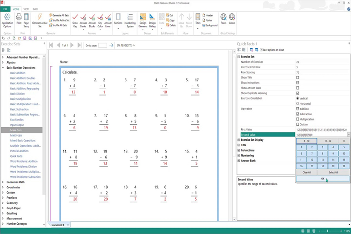 Math Resource Studio Enterprise 7.0.186 Captura