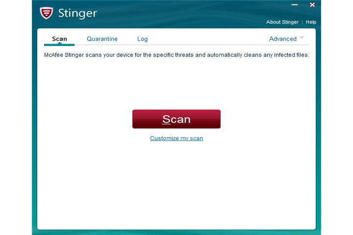 McAfee Stinger 12.2.0.663 Captura