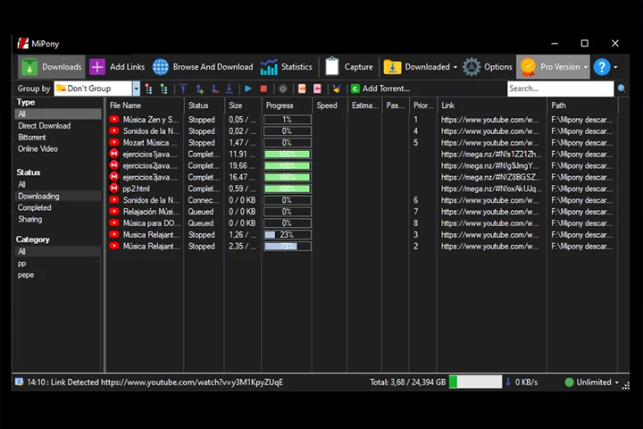 Mipony Pro 3.3.0 Capturas