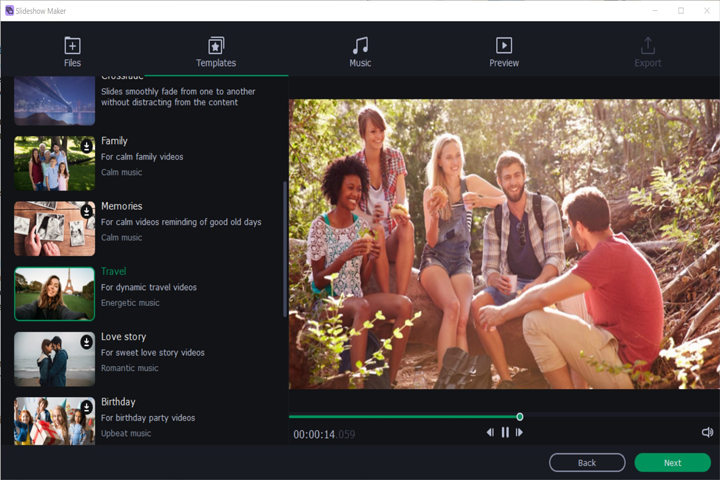 Movavi Slideshow Maker 8.0 Captura