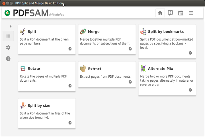 PDFsam PDF Split and Merge 5.2.0 Captura