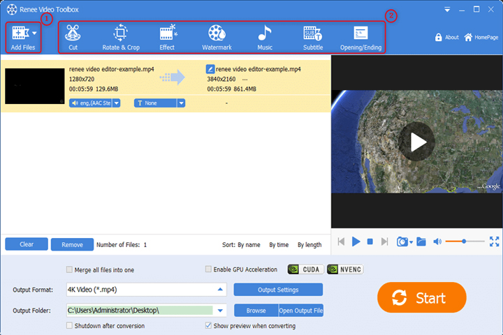 Renee Video Editor Pro 2022.09.20.56 Captura