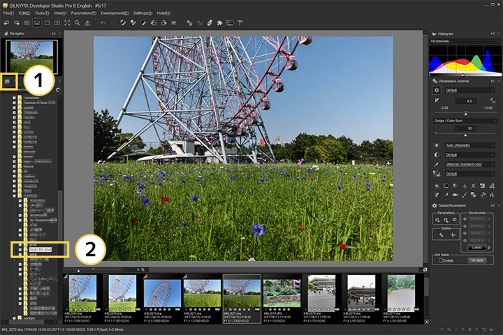SILKYPIX RAW Converter 1.0.7.1 Screen