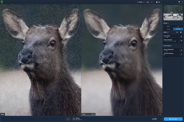 Topaz DeNoise AI 3.7.2 Captura