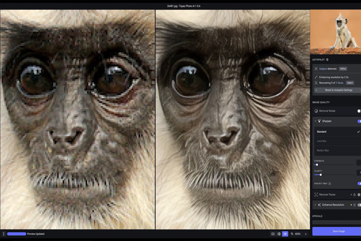 Topaz Photo AI 2.1.2 Screen