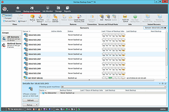 Veritas Backup Exec 22.2.1193.1605 Captura
