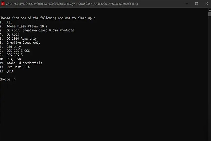 Captura Adobe Creative Cloud Cleaner Tool 1