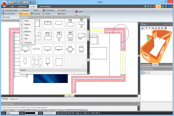 CADlogic Draft IT Screen