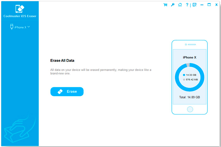 Coolmuster iOS Eraser Screen