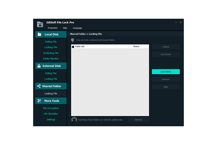 GiliSoft File Lock Pro Screen