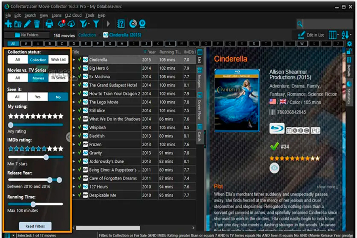 Movie Collector Pro 23.3.5 Screen