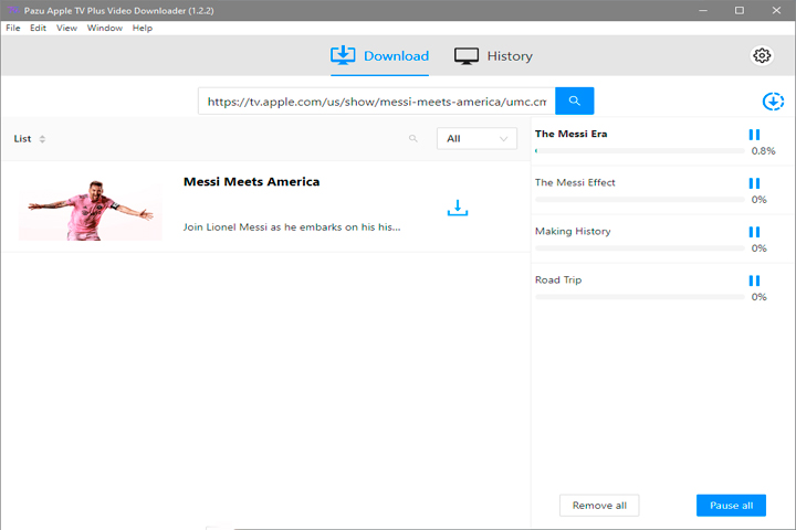 Pazu Apple TV Plus Video Downloader 1.2.2 Screen