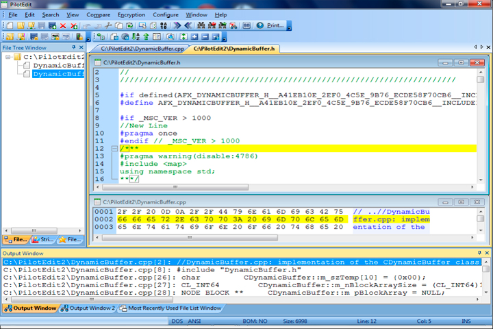 PilotEdit Pro Screen