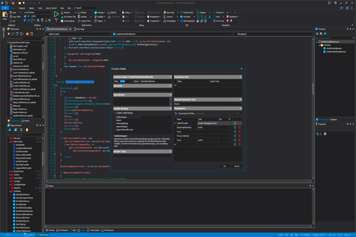 SAPIEN PowerShell Studio Screen