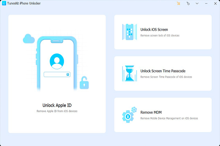 TunesKit iPhone Unlocker Screen