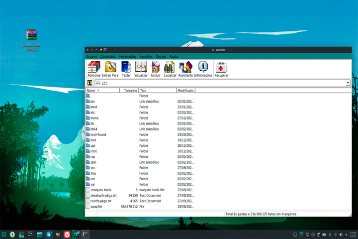 WinRAR Screen