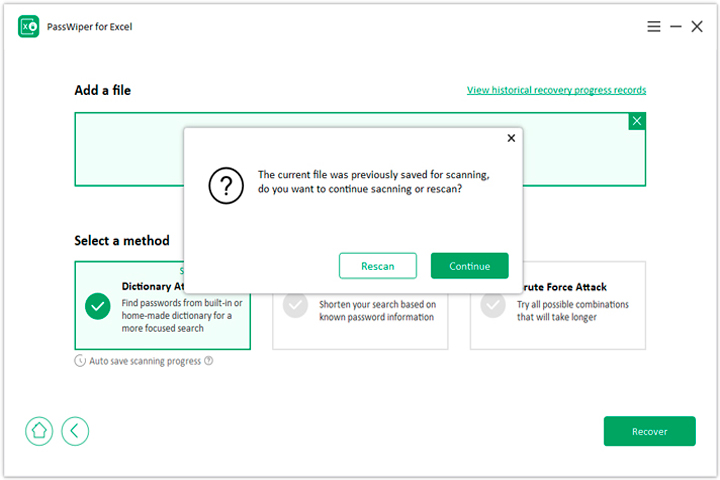 iToolab PassWiper For Excel Screen