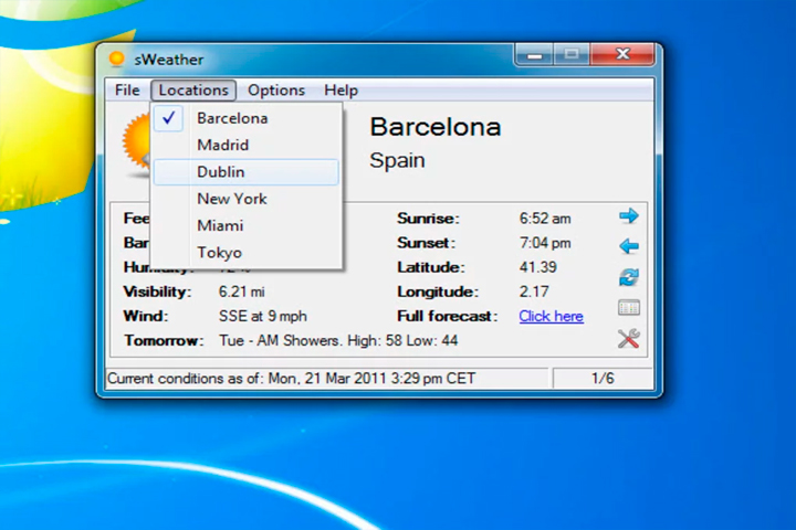 sWeather 1.8.2 Screen