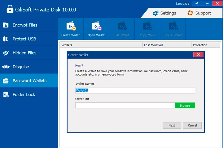 GiliSoft Private Disk 11.5 Screen