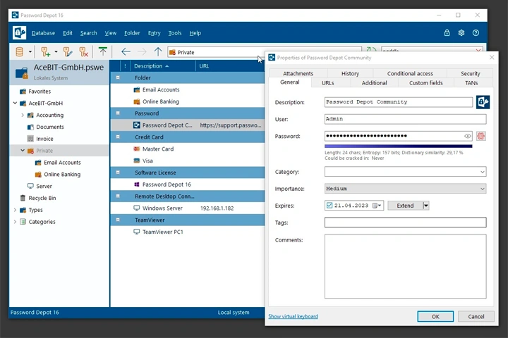 Password Depot 17.2.1 Captura Mega Mediafire