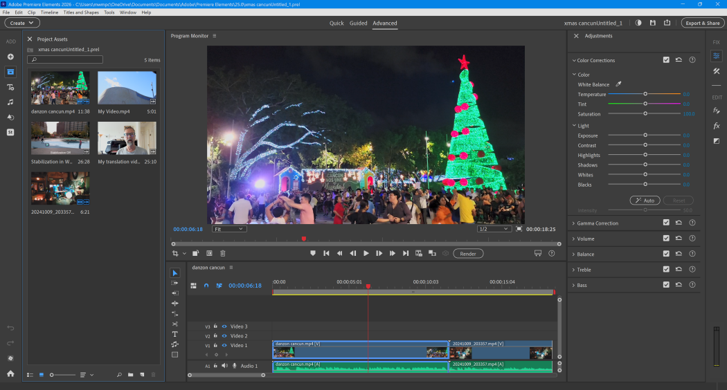 Captura Adobe Premiere Elements 1