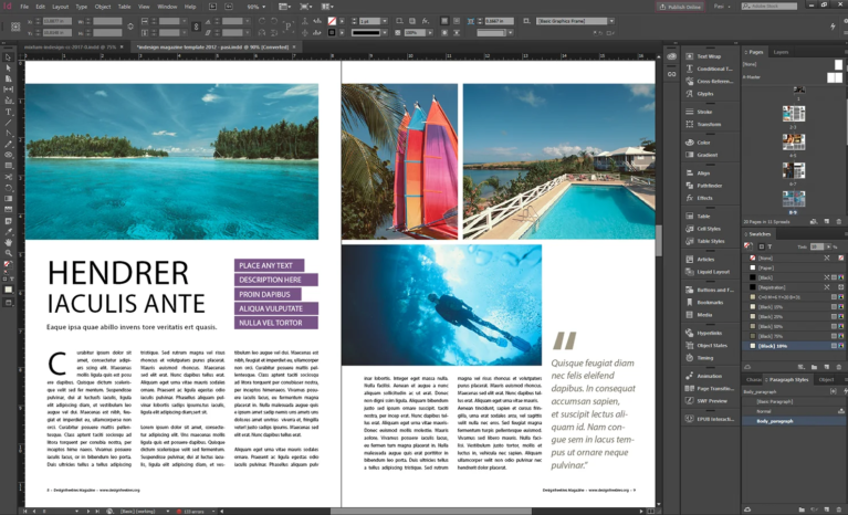 Captura Adobe InDesign for macOS 3
