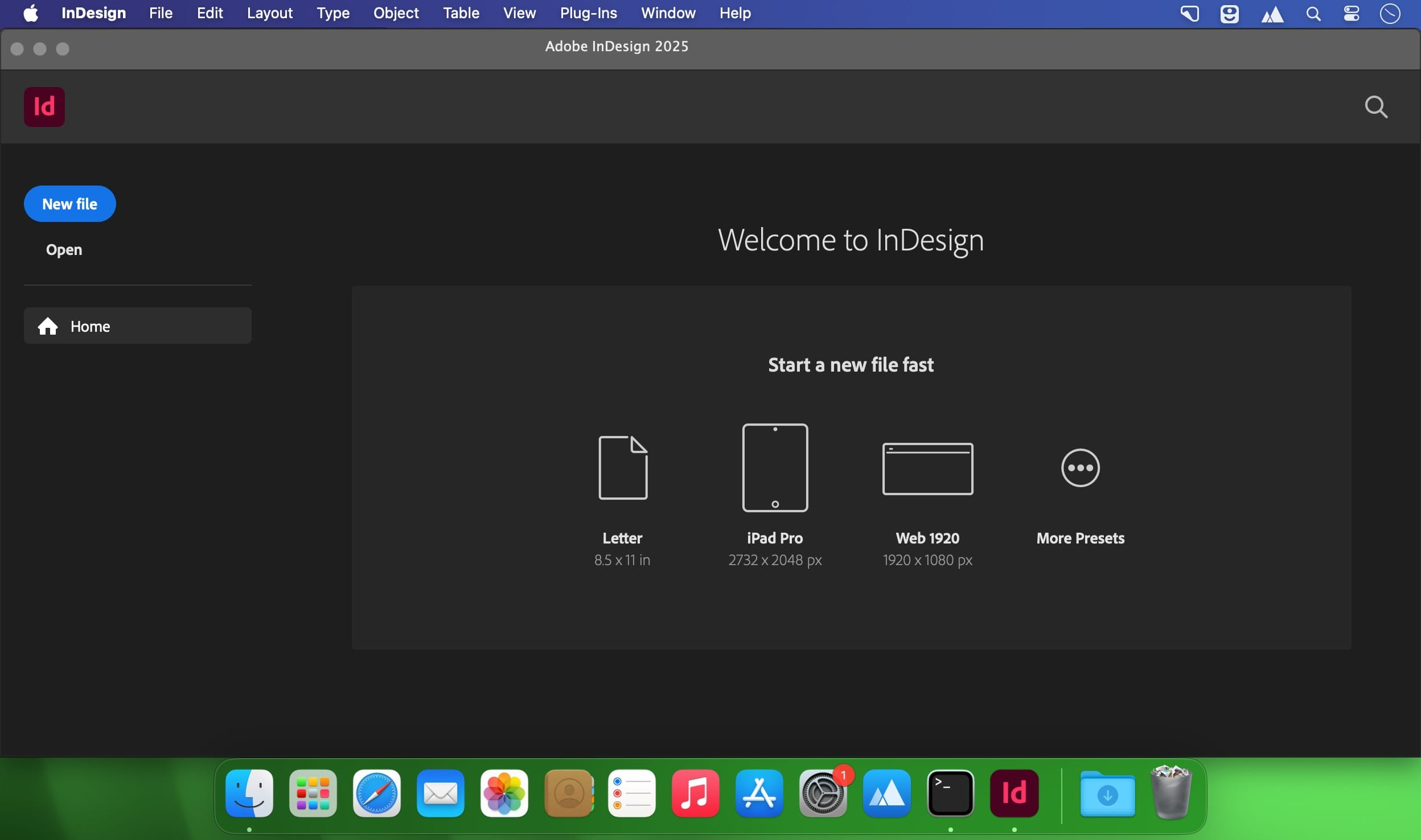 Captura Adobe InDesign for macOS 2