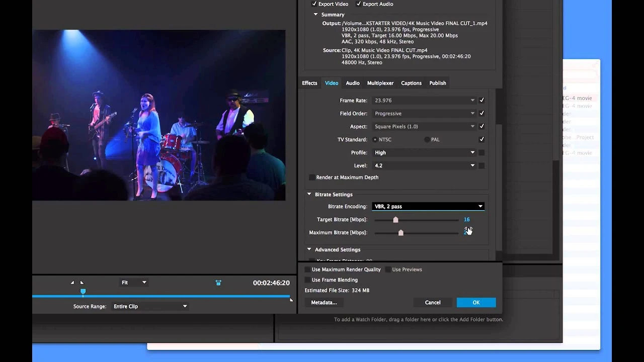 Captura Adobe Media Encoder 2
